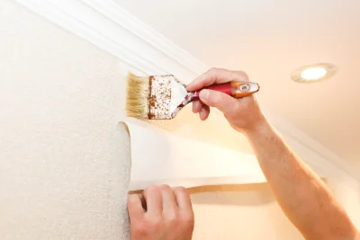 Pose de papier peint à Bourth — revêtements muraux et toiles de verre